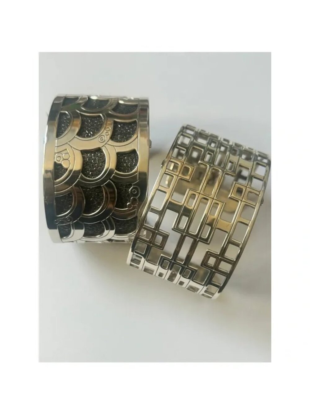 Brighton Lot of 2 Christo Cuffs 1 Lyon Silver 1 Tokyo with reversible strap NWT